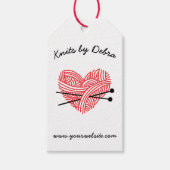 Knittershop ・ Garn / Künstlerhandgemacht Geschenkanhänger (Vorderseite)