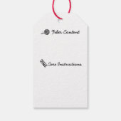 Knittershop ・ Garn / Künstlerhandgemacht Geschenkanhänger (Rückseite)