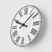 Knitterstitch Classic Runde Wanduhr (Winkel)