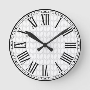 Knitterstitch Classic Runde Wanduhr