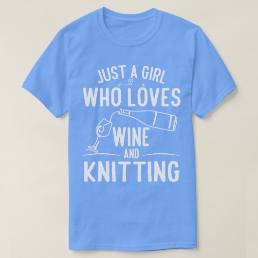 Knitterweibchen Strick Weingarn Knetknitter T-Shirt (Design vorne)