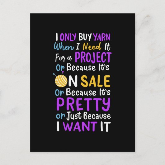 Knitterwolle Postkarte (Vorderseite)