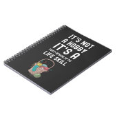 Knitterzubehör verschenkt Minimalistische Kegelzub Notizblock (Linke Seite)