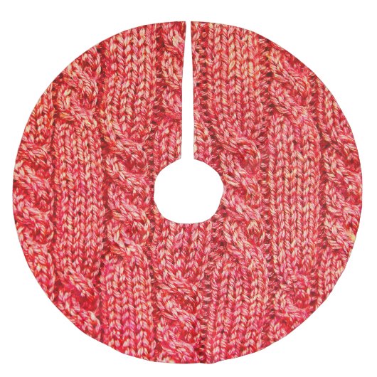 Knitting_016_by_JAMFoto Polyester Weihnachtsbaumdecke (Vorderseite)