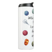 Knitting Affirmation Travel Mug Thermosbecher (Nach links gedreht)