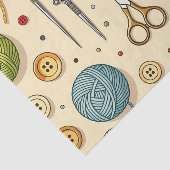 Knitting Crochet Sewing Tools Pattern Seidenpapier (Ausschnitt)