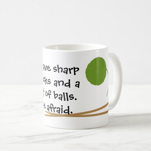 Knitting Funny Mug Kaffeetasse (VorderseiteRechts)