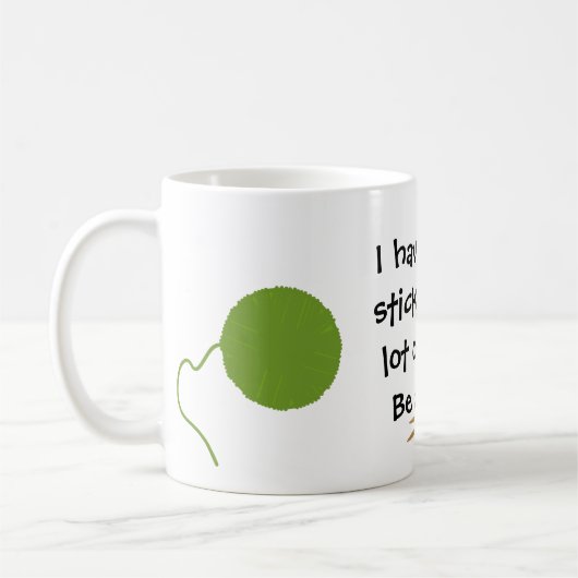 Knitting Funny Mug Kaffeetasse (Links)