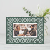 Knitting Joy Foto Card Einladung (Stehend Vorderseite)