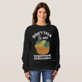 Knitting Love Hobby Yarn Crochet Crocheting needle Sweatshirt (Vorne ganz)