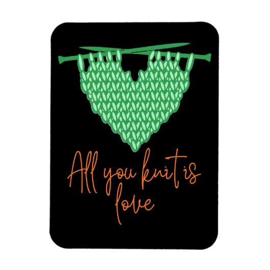 Knitting Love mothers day Magnet (Vertikal)