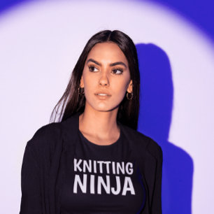 KNITTING NINJA T - SHIRT