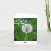 Knitting Note Card - Wohnen Sie gut. Strick oft. Karte (Rückseite)