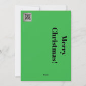 Knitting Santa Feiertagskarte (Rückseite)