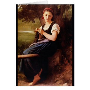 Knitting Woman von William-Adolphe Bouguereau