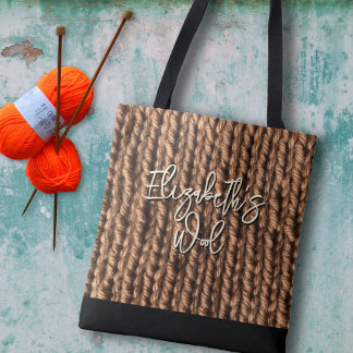Knitting Wool Bag Personalized Tasche