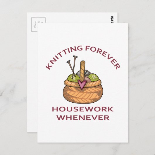 KNITTSTELLEN POSTKARTE (Vorne/Hinten)