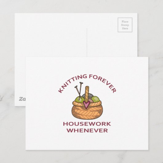 KNITTSTELLEN POSTKARTE (Vorne/Hinten)