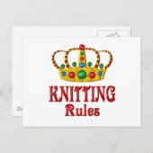 KNITTVORSCHRIFTEN POSTKARTE (Vorne/Hinten)