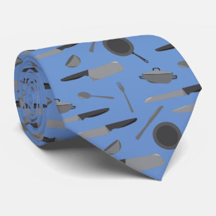 Knives Kitchen Cooking Utensits Gray Blue Koch Krawatte