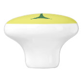 Knob der abstrakten Keramik Keramikknauf (Seitenansicht)