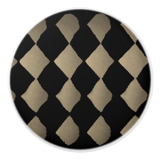 Knob der Keramik "Harlequin-Sepia" Keramikknauf (Vorderseite)