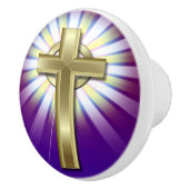 Knob der religiösen Keramik Keramikknauf (Rechts)