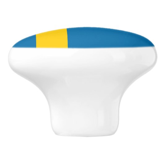 Knob der schwedischen Keramik (Schweden) Keramikknauf (Seitenansicht)