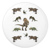 Knob Dinosaur Keramikknauf (Vorderseite)