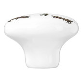 Knob Dinosaur Keramikknauf (Seitenansicht)