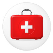 Knob für Erste Hilfe - SRF Keramikknauf (Vorderseite)