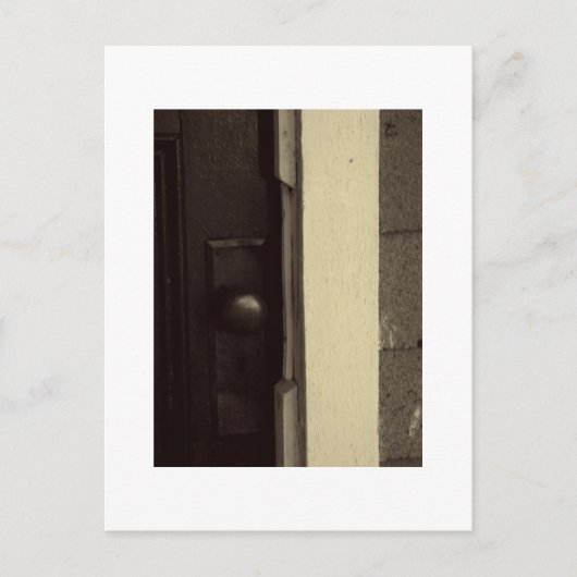 Knob in Sepia Postkarte (Vorderseite)