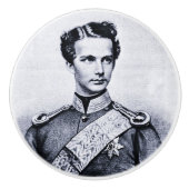 Knob mit Ludwig II Keramikknauf (Vorderseite)
