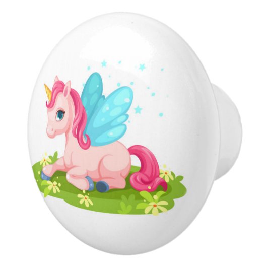 Knob-Unicorn-Keramik-Knoblauch für Keramiken Keramikknauf (Rechts)