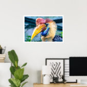 Knobbed Hornbill Poster (Heimbüro)