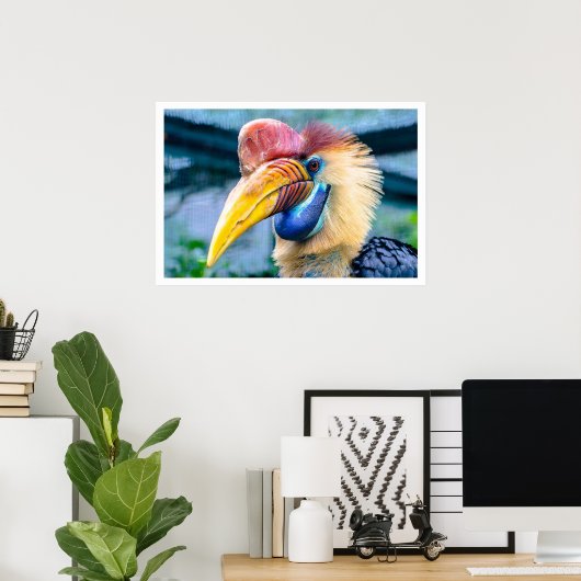 Knobbed Hornbill Poster (Heimbüro)