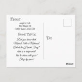 Knoblauch Artichoke Dip Rezept Postkarte (Rückseite)