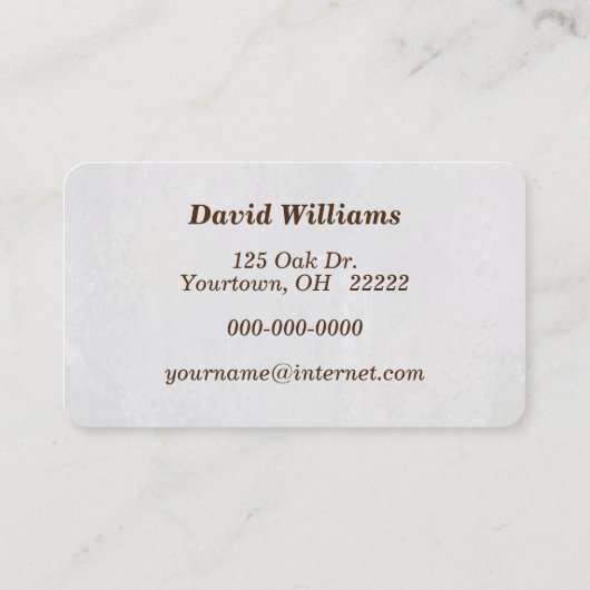 Knoblauch auf der Market Business Card Visitenkarte (Rückseite)