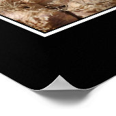 Knoblauch auf französischem Marktplakat Poster (Ecke)