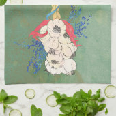 Knoblauch-Borten-Tee-Tuch Handtuch (Gefaltet)