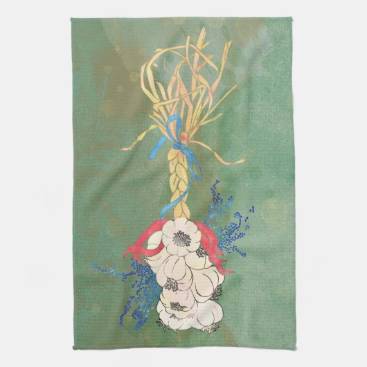 Knoblauch-Borten-Tee-Tuch Handtuch (Vertikal)