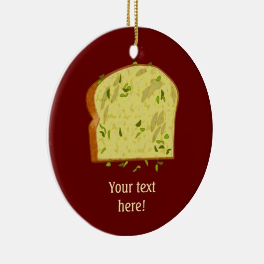 Knoblauch-Butter-Slice des italienischen Brotes -  Keramik Ornament (Rechts)