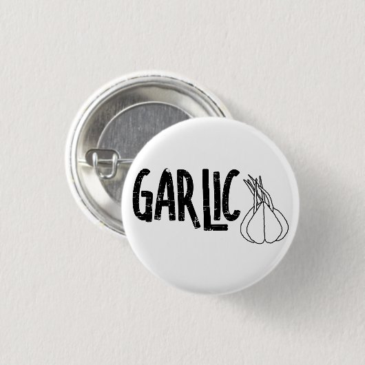 Knoblauch Button (Vorne & Hinten)