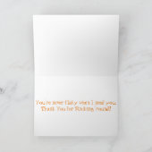 "Knoblauch Cheese Brot" Danke Karte (Innenseite)