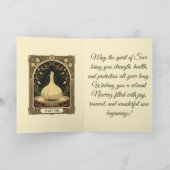 Knoblauch der Gesundheit Haft-Sin Nowruz-Tradition Karte (Innenseite)