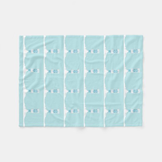 Knoblauch Fleecedecke (Vorderseite (Horizontal))