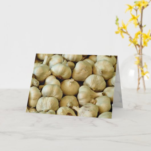 Knoblauch, frisch karte (Gelbe Blume)