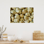 Knoblauch, frisch poster (Küche)