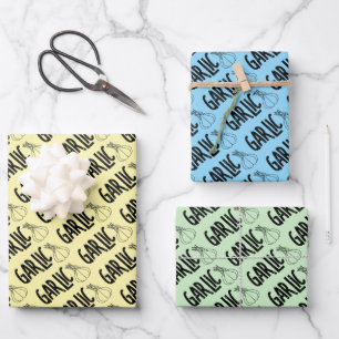 Knoblauch Geschenkpapier Set
