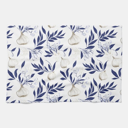 Knoblauch-Glamour - Teetuch Geschirrtuch (Horizontal)